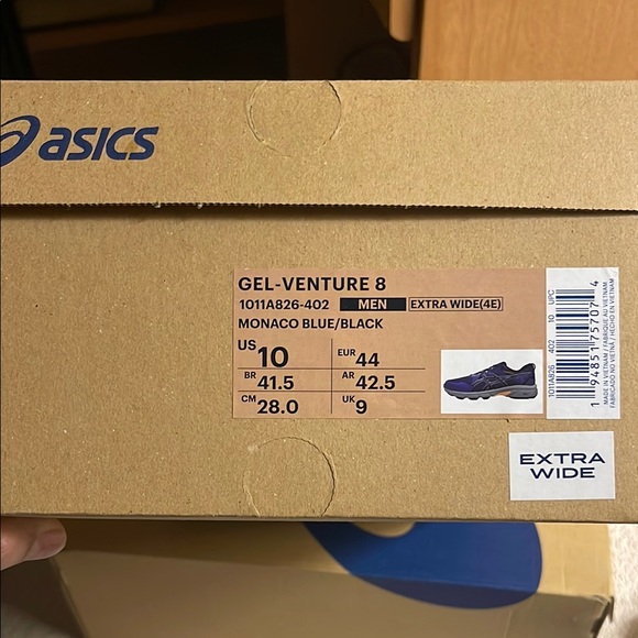 Asics Blue Running Shoes with Ortholite size 10 extra wide - Picture 5 of 5